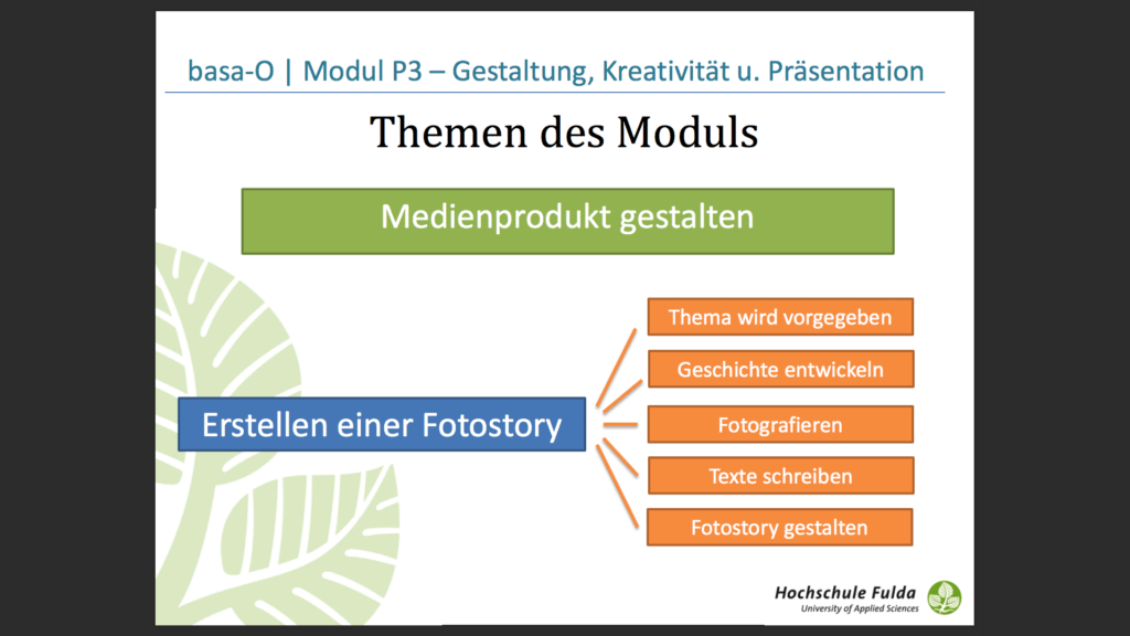 Themen des Medienmoduls