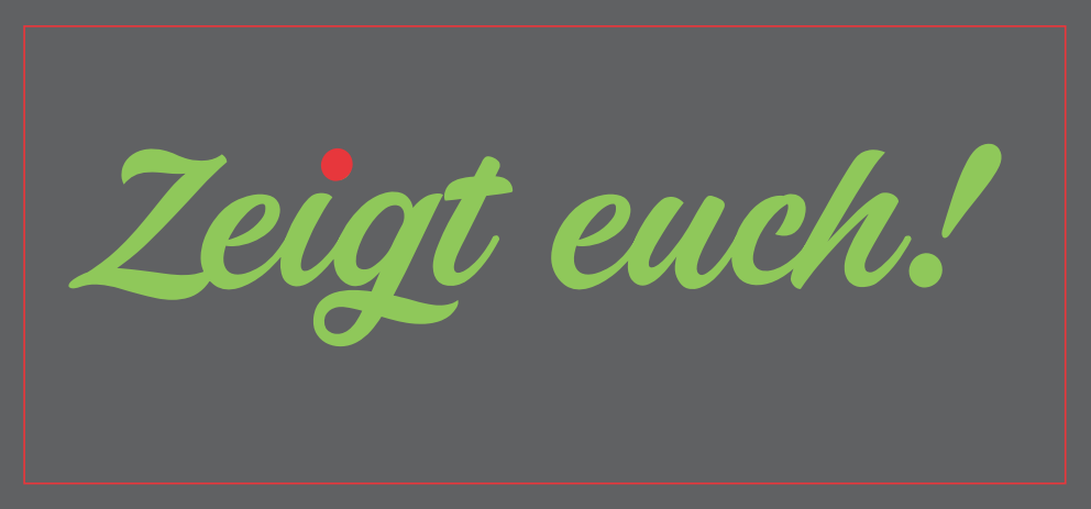 Unsere Kampagne Zeigt euch!