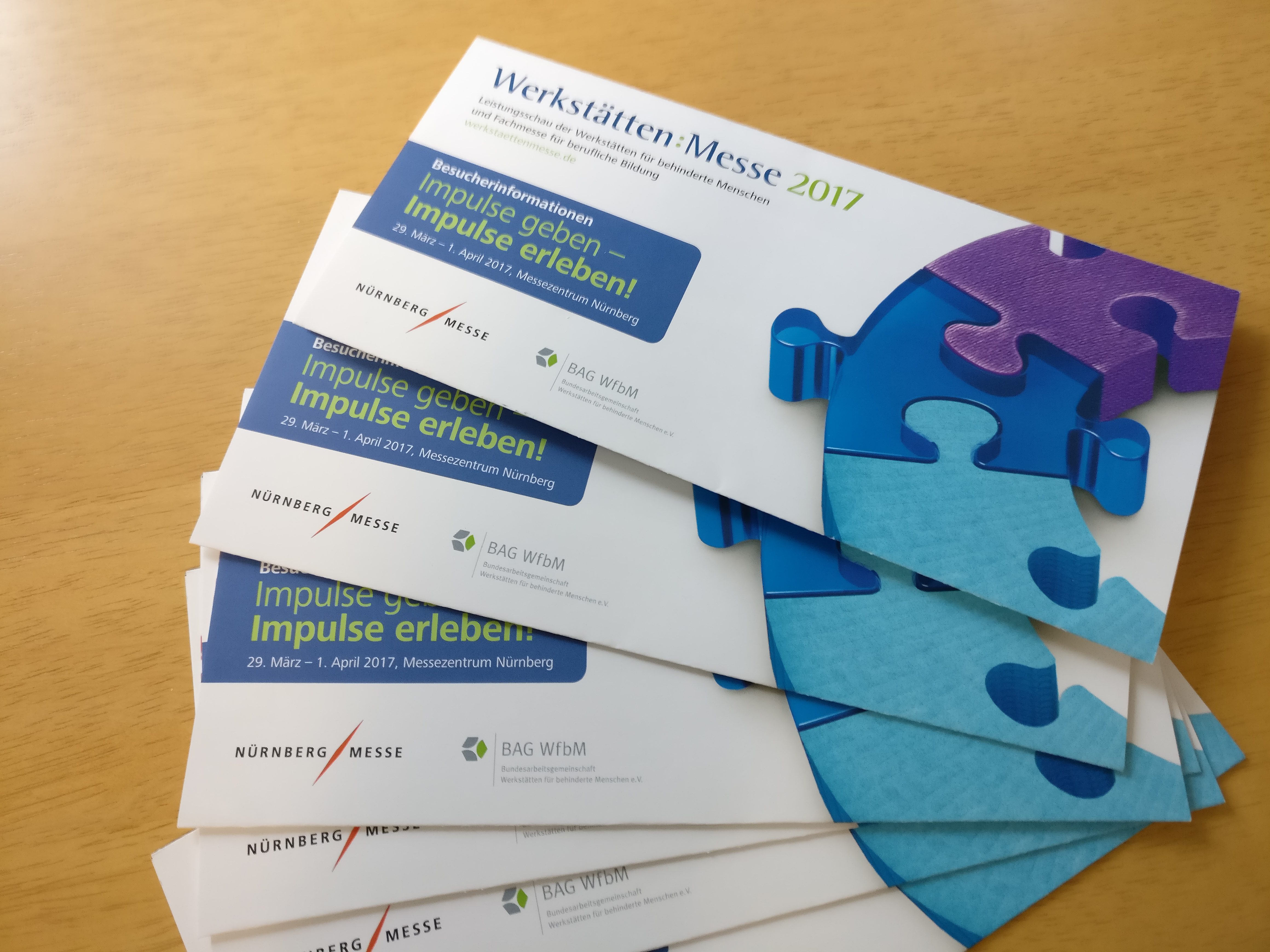 Besucht uns auf der Werkstättenmesse 2017 in Nürnberg