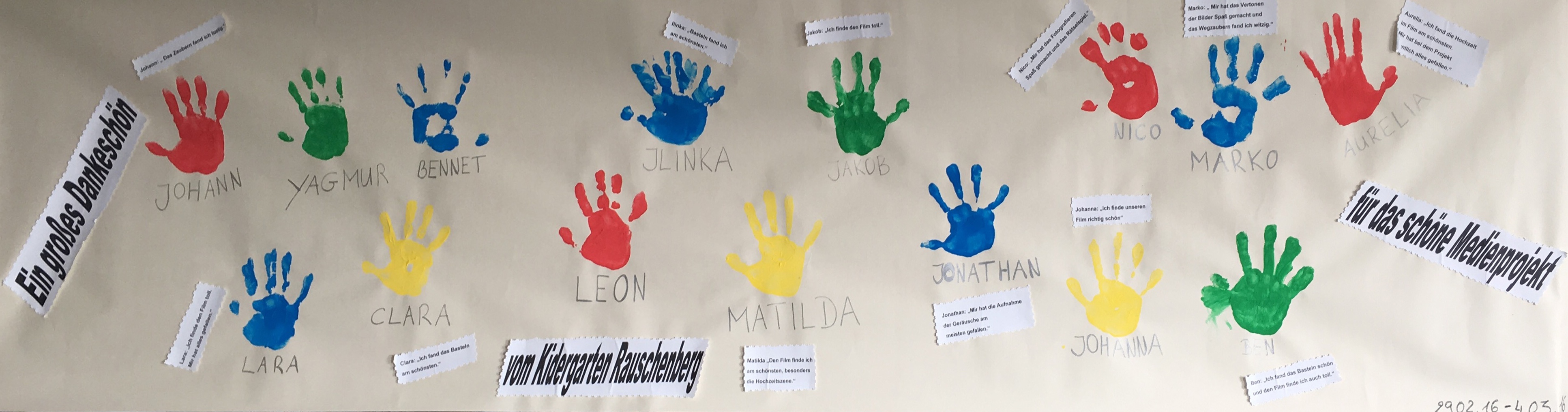 Projekt in der Kita Rauschenberg –  Medienkinder-Kindermedien